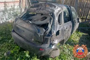В Фировском округе Lada Kalina слетела с дороги, водитель госпитализирована